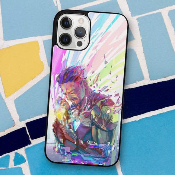 Iron Man Tony Stark Aesthetic Goth Avengers iPhone Case - Picture 1 of 1